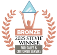 Stevie awards for sales and customer service award