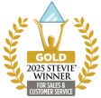 Stevie awards for sales and customer service award