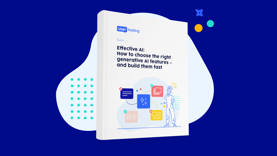 Teaser images for Effective AI:
How to choose the right generative AI features – and build them fast guide