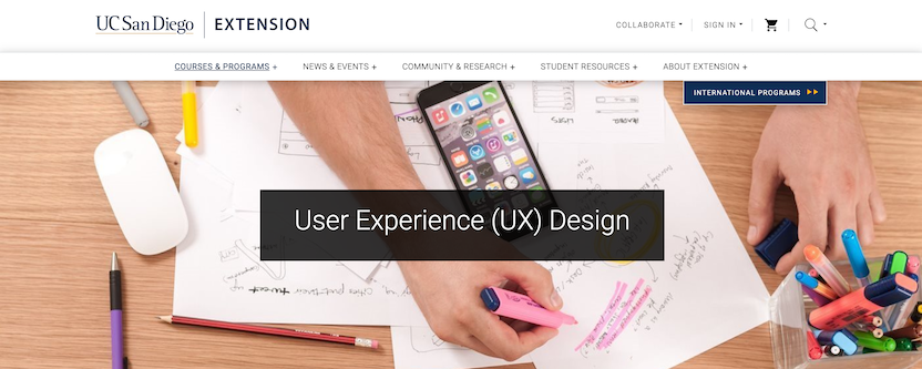 UX certification: San Diego Extension