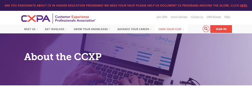 CX certification: CCXP
