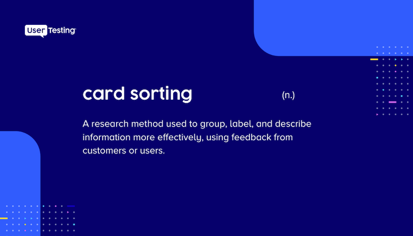 card sorting UX definition
