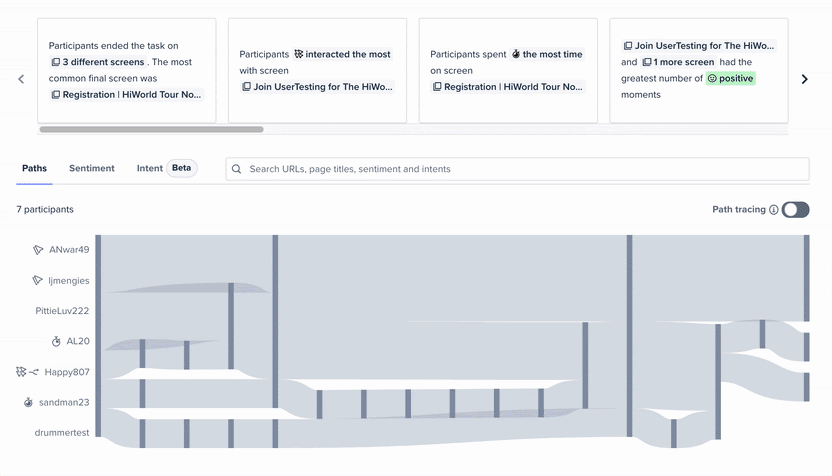 Instant insight and success paths working together