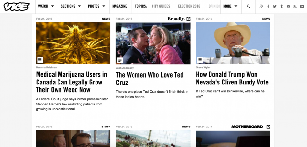 Gestalt product design principles: proximity example Vice News