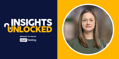 Karen Hawkins from Level Access on the Insights Unlocked podcast presented by UserTesting