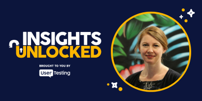 Rhiannon White on the Insights Unlocked podcast discussing the Jobs to Be Done framework at healthcare app Clue