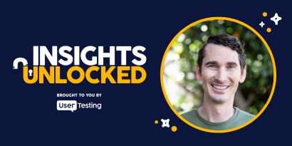 Figma's Andrew Hogan on the Insights Unlocked podcast presented by UserTesting.