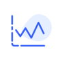 Line graph - peaks icon