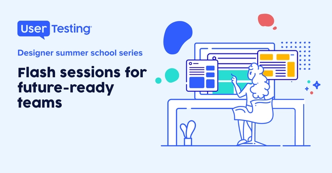 UserTesting designer summer school webinar series illustration