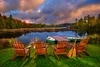 This one shows a typical setting at a vacation resort near Lake Placid, New York. It’s not spectacular, but we expected people to find it restful.