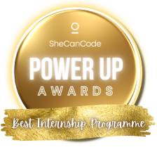 SheCanCode Power up award for Best internship programme SheCanCode Power up award for Best internship programme