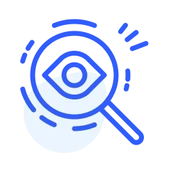 Icon illustration of a magnifying glass