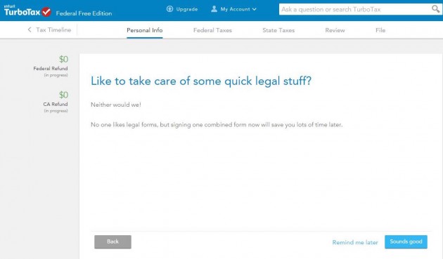 "Like to take care of some quick legal stuff? Neither would we! No one likes legal forms, but signing one combined form now will save you lots of time later."